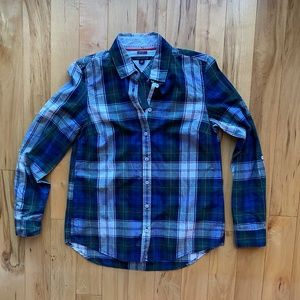 NWT Tommy Hilfiger Plaid button down